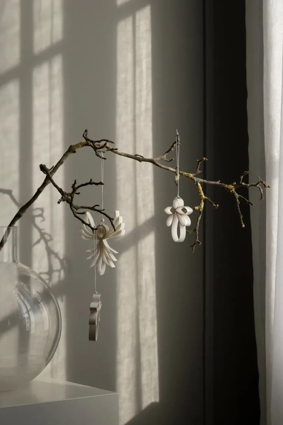 Engla Christmas decoration 3 pieces, White