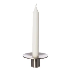 Ernst candle holder brushed aluminum Ø9.2 cm, 4 cm