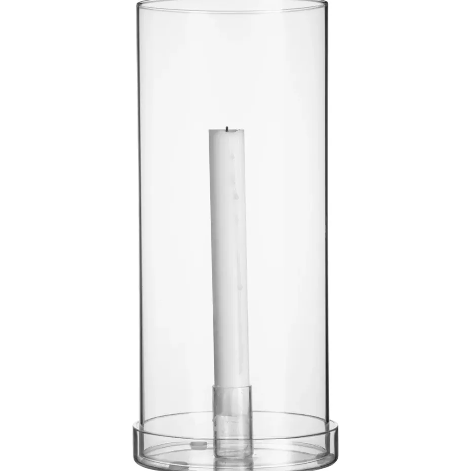 Ernst candle lantern for chandelier 29 cm, clear