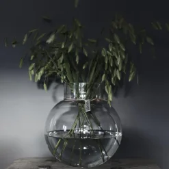 Ernst glass vase H22cm Ø21cm, clear