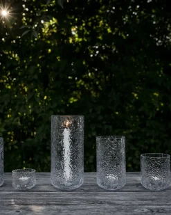 Ernst patterned candle holder, Ø9x15 cm