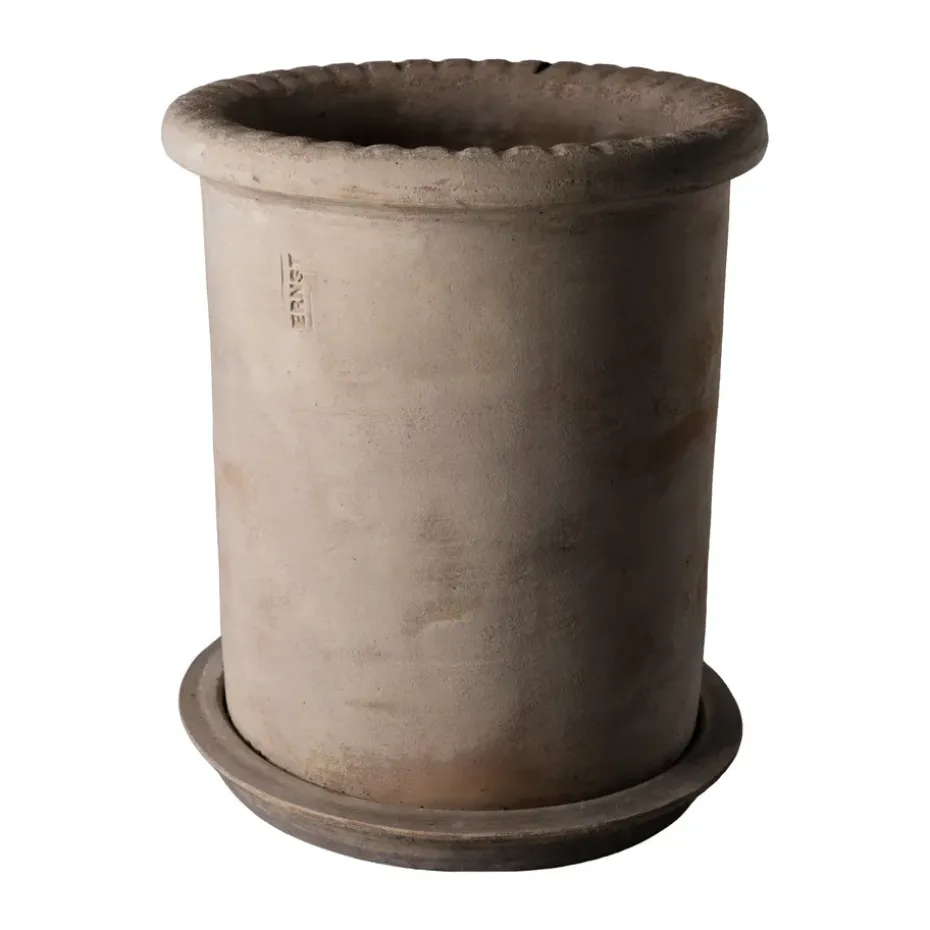 Ernst terracotta pot with saucer, Ø25x28 cm