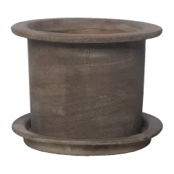 Ernst terracotta pot with saucer, Ø18x14 cm