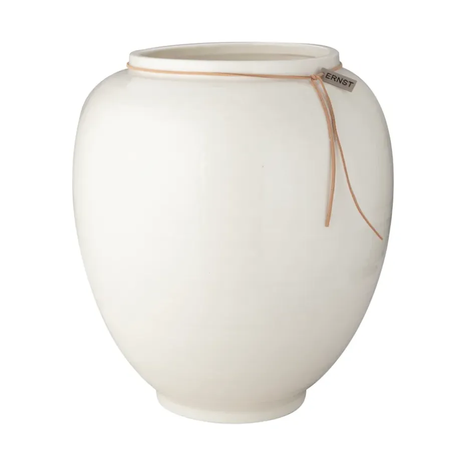 Ernst vase white glazed, 28 cm