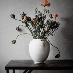 Ernst vase white glazed, 28 cm