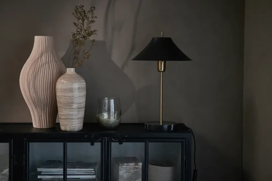 Esmia decorative vase 50 cm, Powder
