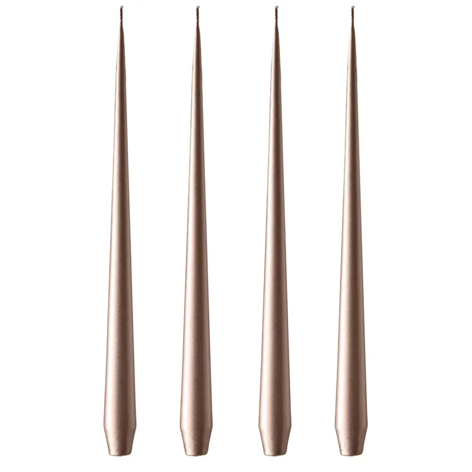 ester & erik candle 42 cm 4-pack metalic, Champagne