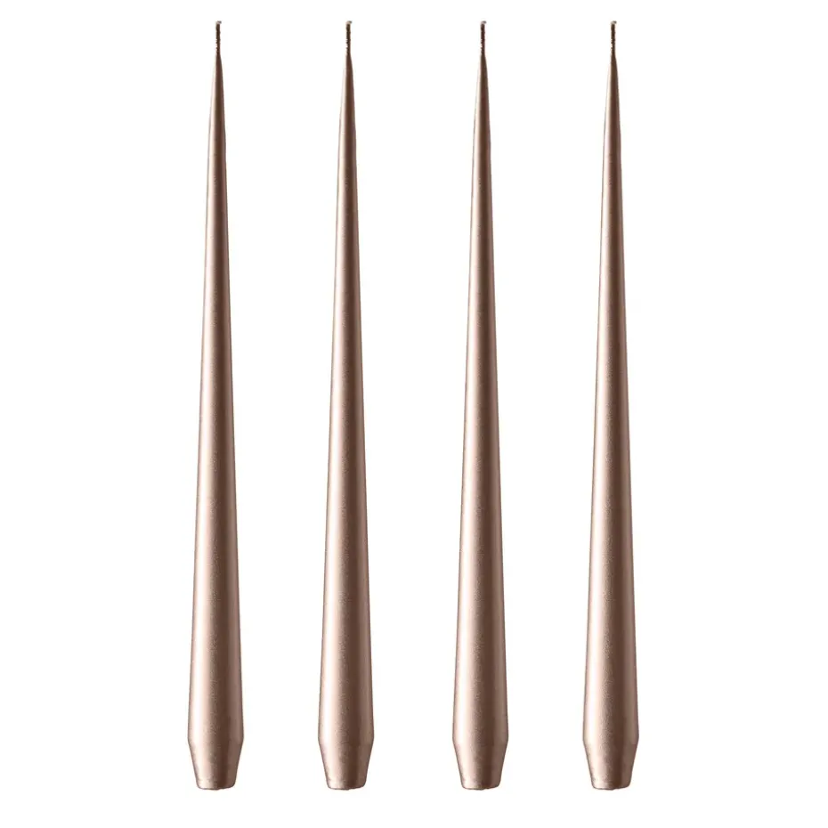 ester & erik candle 32 cm 4-pack metalic, Champagne