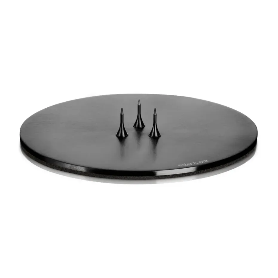ester & erik candle holder Ø9 cm matte, Black