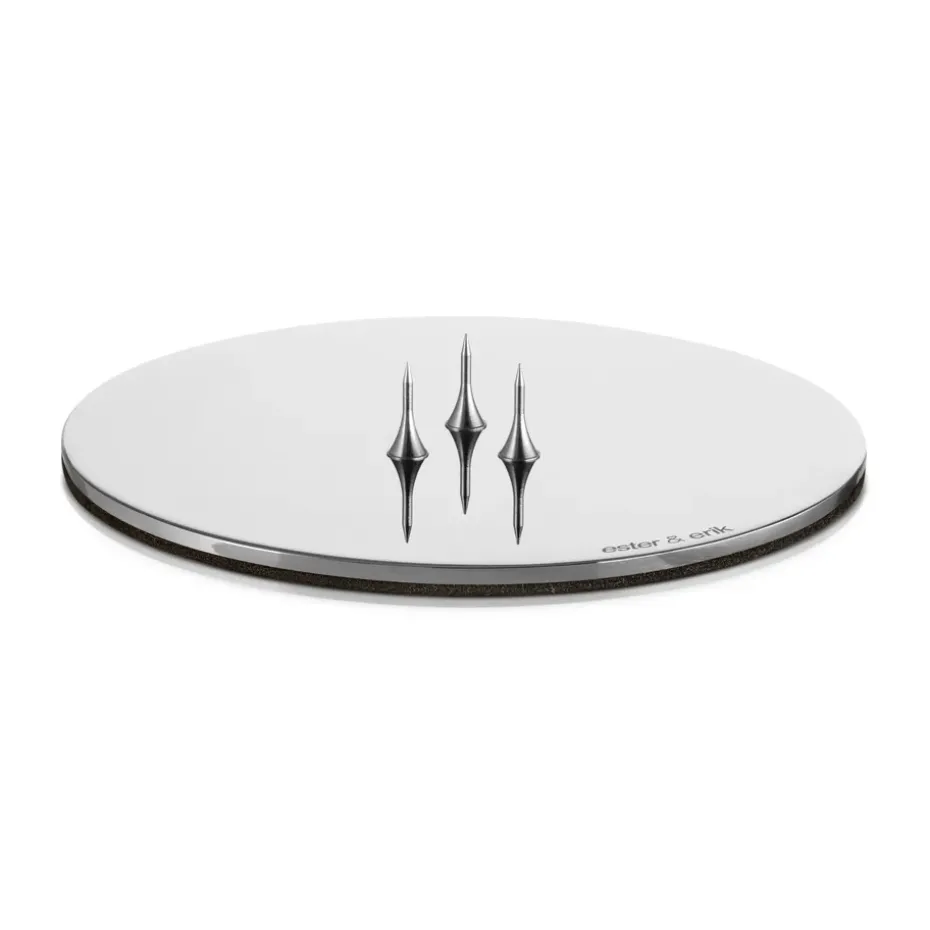 ester & erik candle holder Ø9 cm polished, Silver