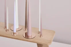 ester & erik candle plate Ø12 cm polished, Rosé gold