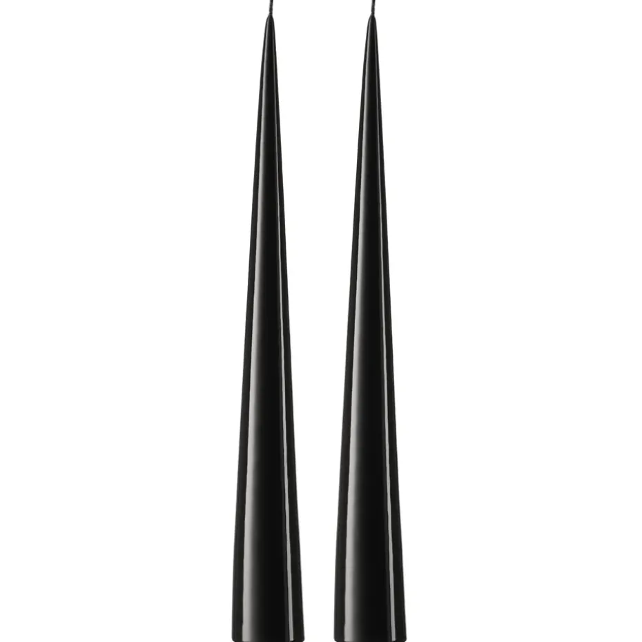 ester & erik chandelier 37 cm 2-pack lacquered, Raw black 75-0