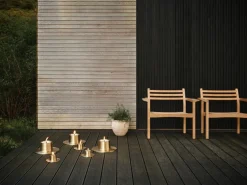 ester & erik outdoor candle holder small Ø16 cm, Gold