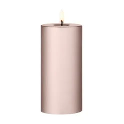 ester & erik pillar candle LED, 94 Champagne Metallic, 15 cm