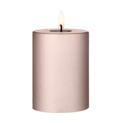 ester & erik pillar candle LED, 94 Champagne Metallic, 10 cm