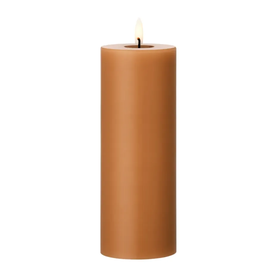 ester & erik pillar candle LED, 23 Raw Toffee, 20 cm