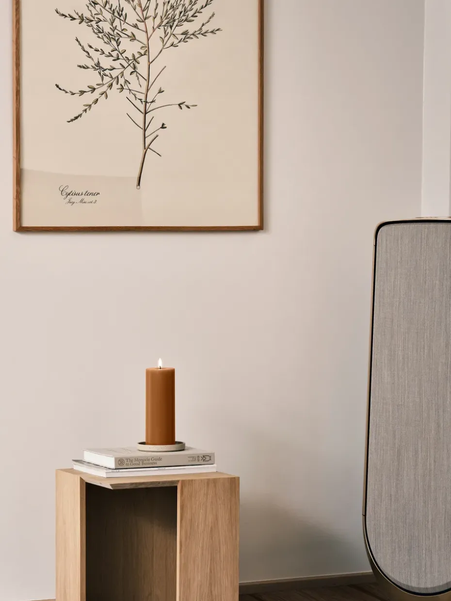 ester & erik pillar candle LED, 23 Raw Toffee, 20 cm