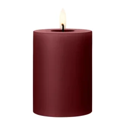 ester & erik pillar candle LED, 44/2 Deep Wine, 10 cm