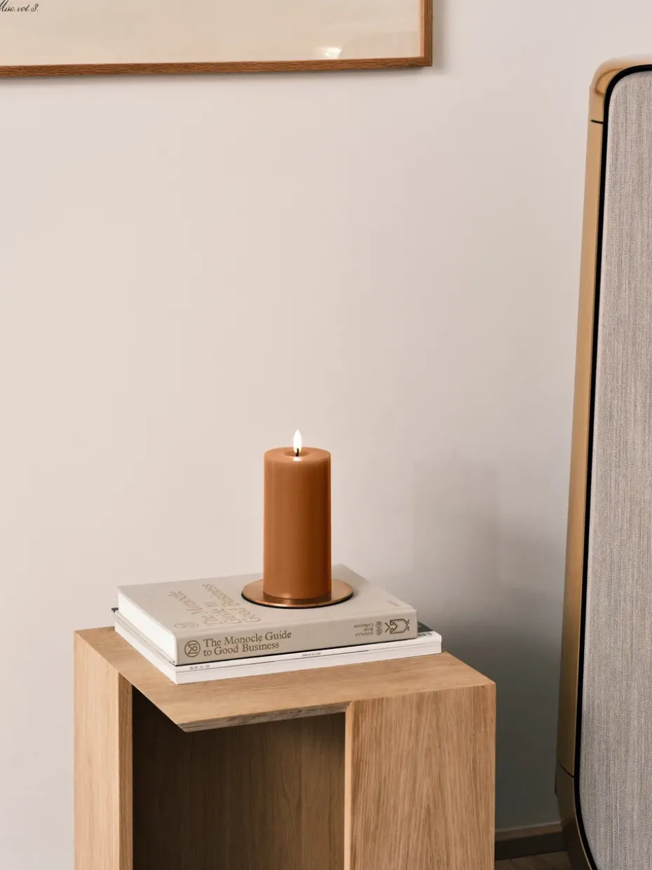 ester & erik pillar candle LED, 23 Raw Toffee, 15 cm