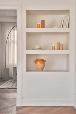 ester & erik pillar candle LED, 14 Pale ginger, 10 cm