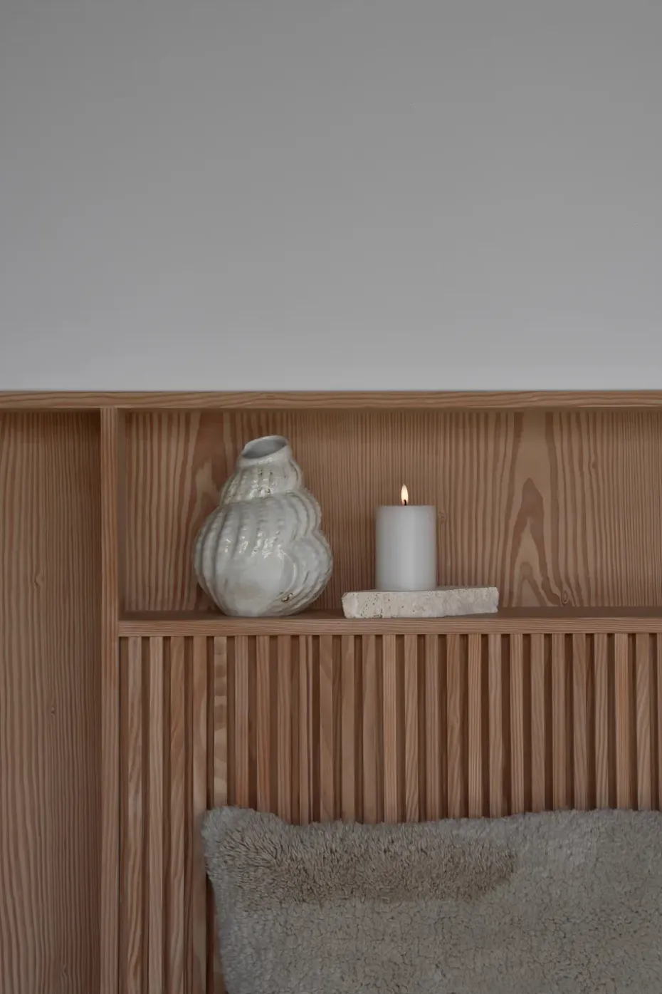 ester & erik pillar candle LED, 10 Silky, 10 cm
