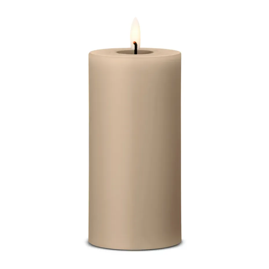 ester & erik pillar candle LED, 18 Nougat Note, 15 cm