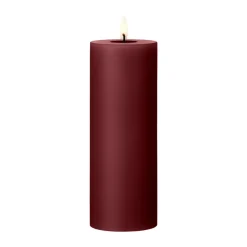ester & erik pillar candle LED, 44/2 Deep Wine, 20 cm
