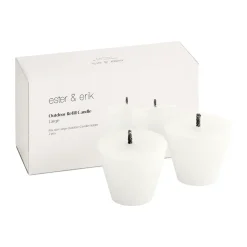 ester & erik refill for outdoor candle holder 2-pack, Large