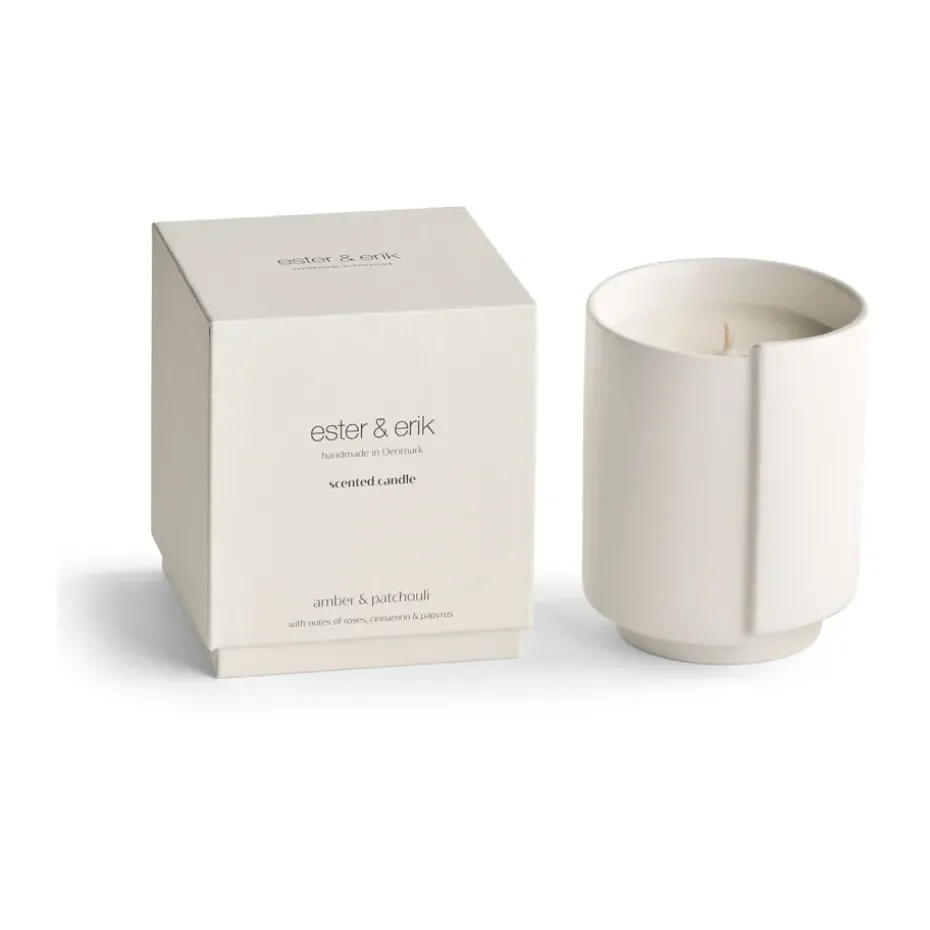 ester & erik scented candles, Amber & patchouli