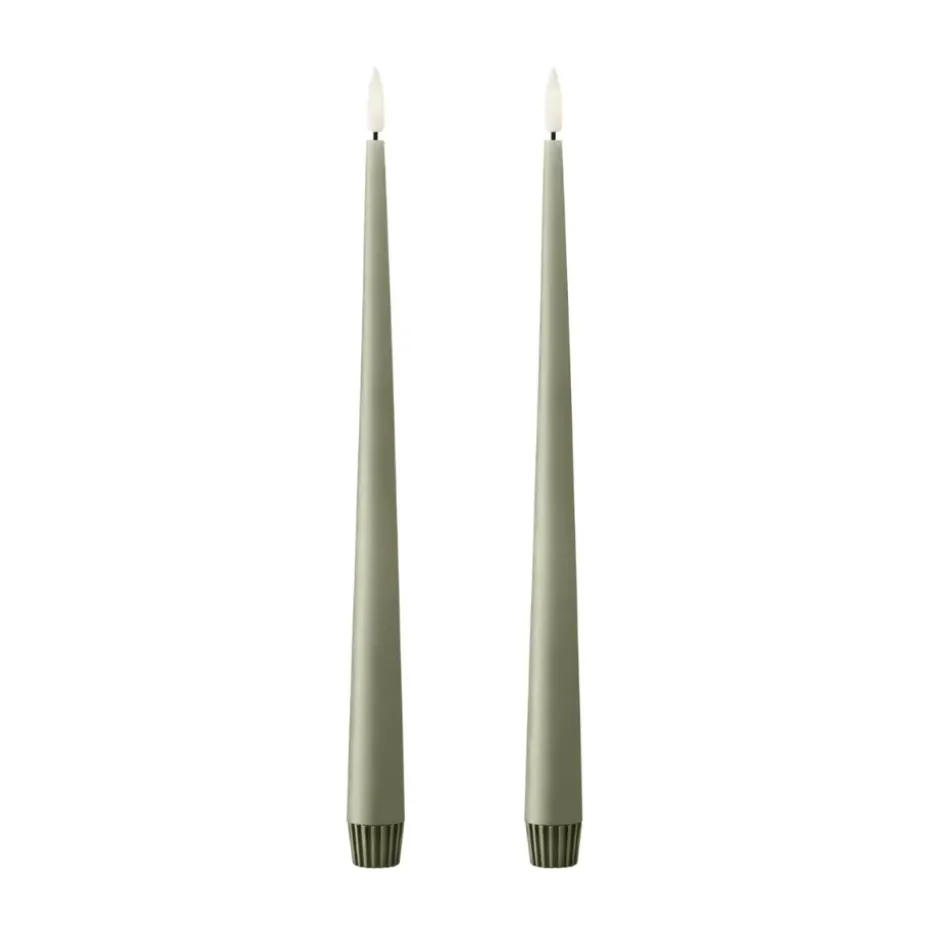 ester & erik taper candle LED 2-pack, 69 Artichoke , 30 cm