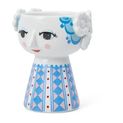 Eva candlestick 9,5 cm, Dark blue