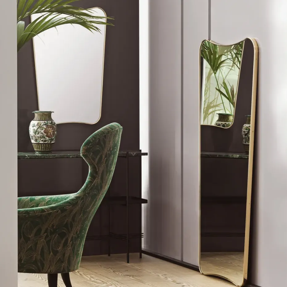 F.A.33 Mirror, Black brass, large
