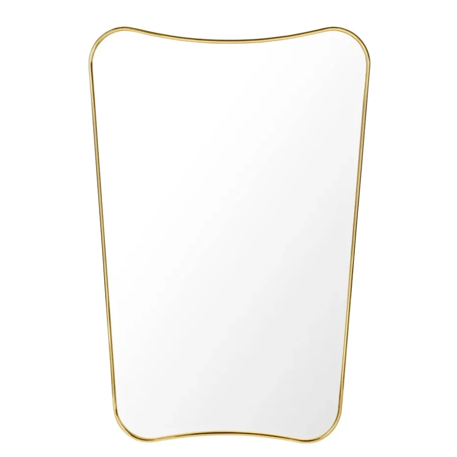 F.A.33 Rectangular mirror, brass