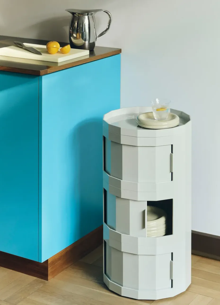 Facet Cabinet 30 side table, Misty grey
