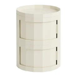 Facet Cabinet 20 side table, Eggshell