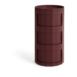 Facet Cabinet 30 side table, Burgundy