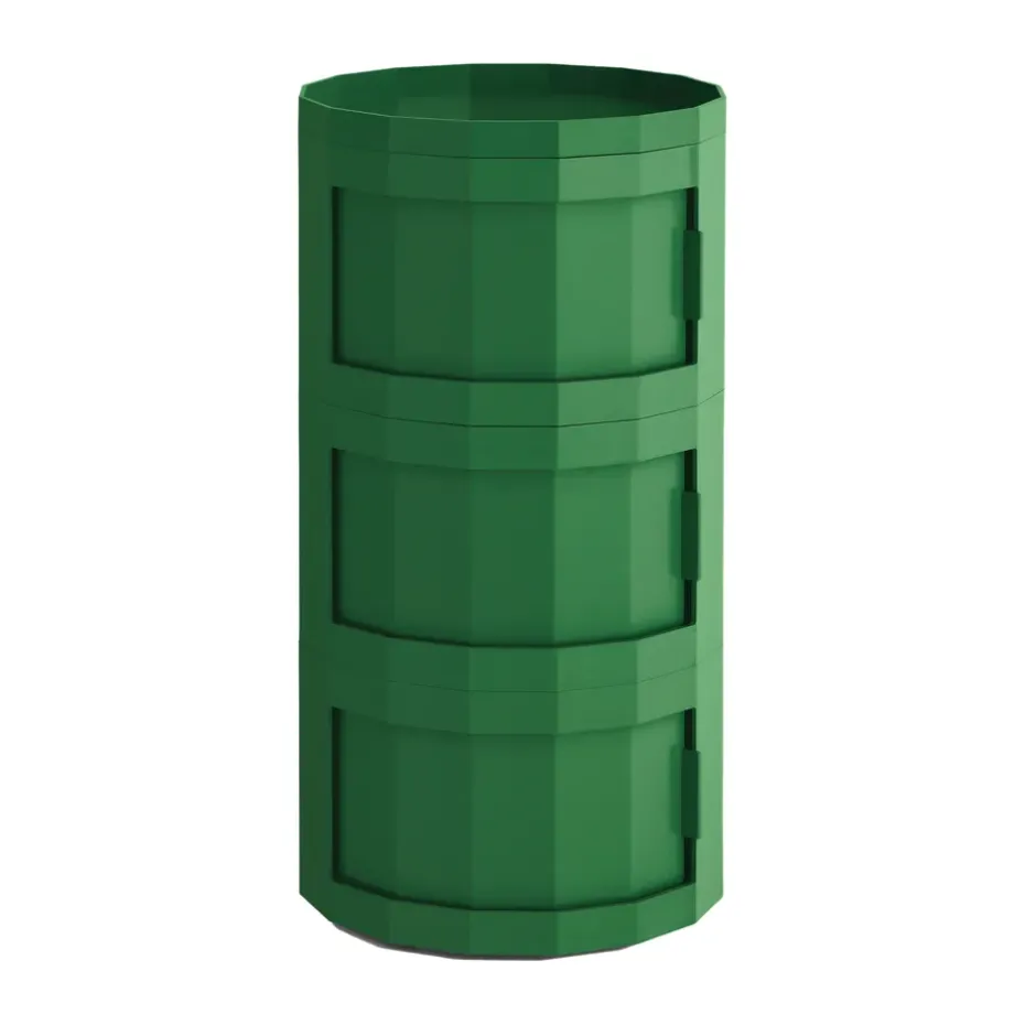 Facet Cabinet 30 side table, Spinach green