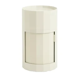 Facet Cabinet 101 side table, Eggshell