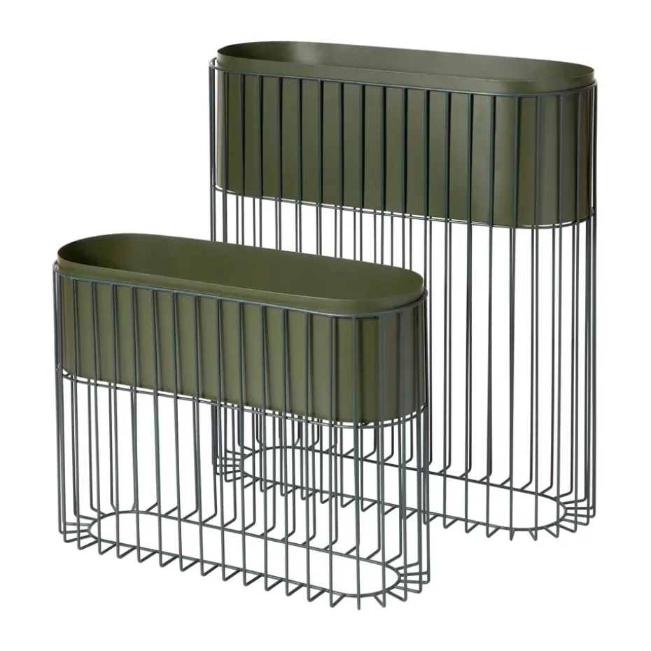 Fenja plant box set, Green