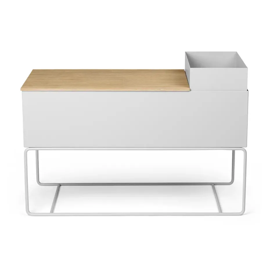 Ferm Living plant box large, Light grey