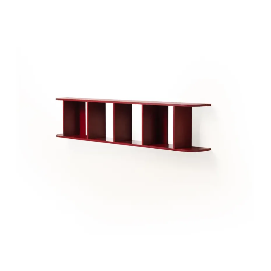 Flaneaur wall shelf 27x128 cm, Burgundy