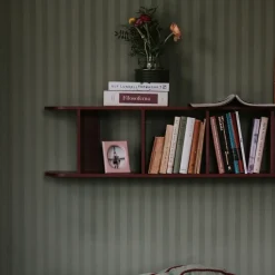 Flaneaur wall shelf 27x128 cm, Burgundy
