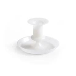 Flare candlestick, White