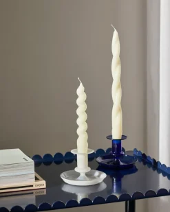 Flare candlestick, White