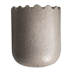 Flowery wall pot 19 cm, Beige