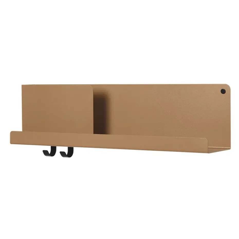 Folded shelf medium, Burnt orange
