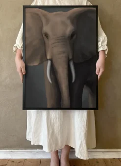 Forest elephant poster, 30x40 cm