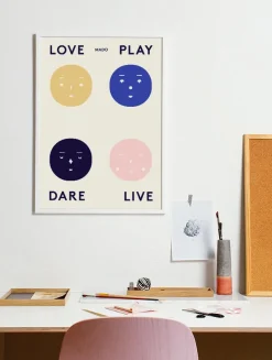 Four Feelings poster, 50x70 cm
