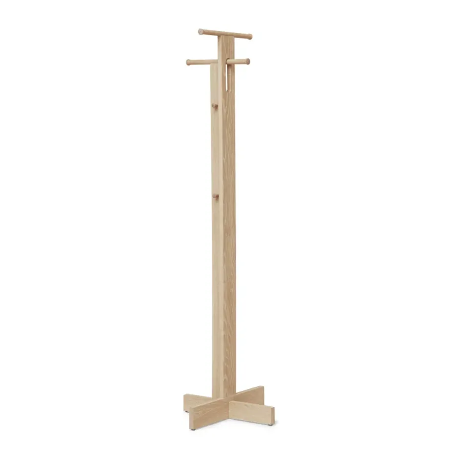 Foyer coat rack 173.3 cm, White oak