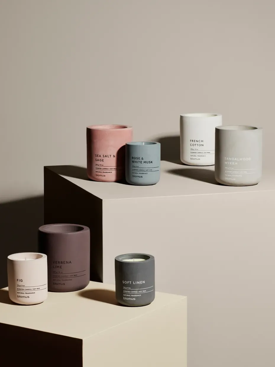Fraga scented candles 55 hours, French Cotton-Lily White